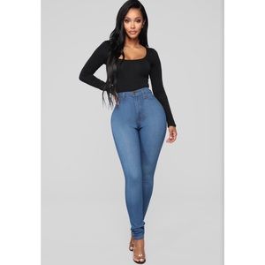 Classic High Waist Skinny Jeans